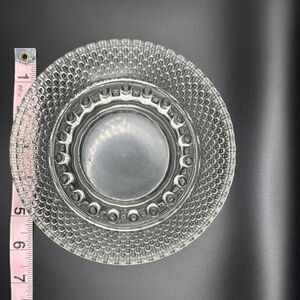 Clear Glass Bubble Plate
